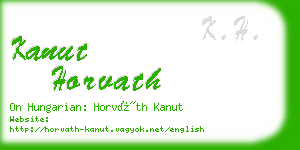 kanut horvath business card